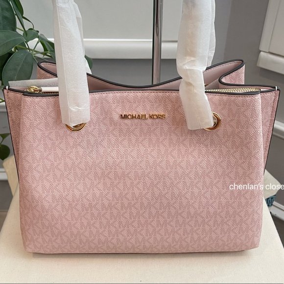🌸🎀NeW! Michael Kors Pink Tote Set - Picture 6 of 12